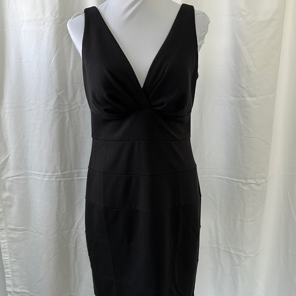 Black Sleeveless Bodycon Dress - Picture 1 of 5
